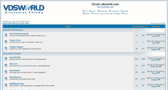 Desktop Screenshot of forum.vdsworld.com