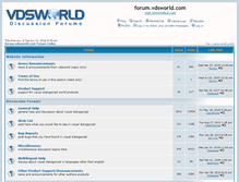 Tablet Screenshot of forum.vdsworld.com
